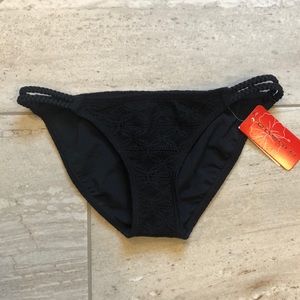 Gossip black crochet bikini bottom